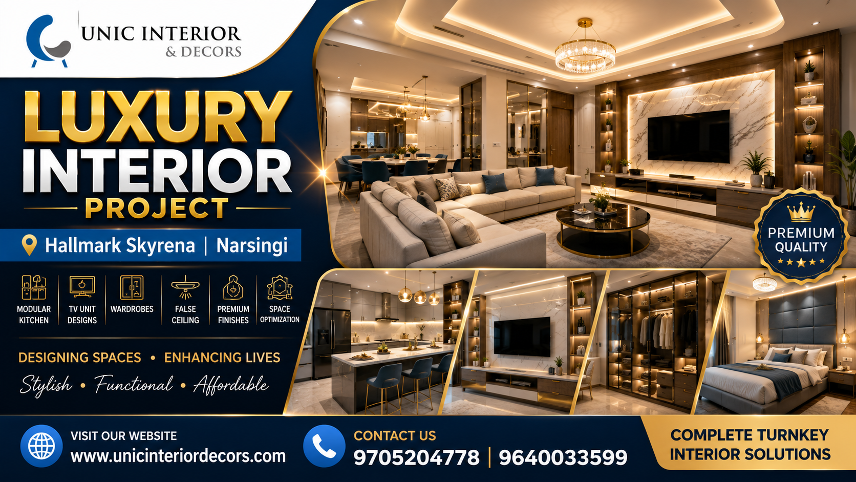 Interior Design Work in Progress at Hallmark Skyrena Narsingi Hyderabad